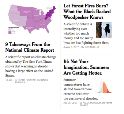 Fire and climate in the NYT.
